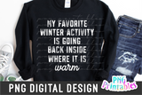 Favorite Winter Activity | Sublimation PNG