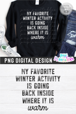 Favorite Winter Activity | Sublimation PNG