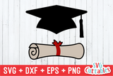 Graduation Hat and Diploma
