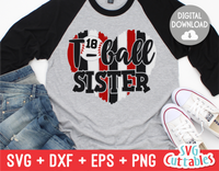 T-Ball Sister Heart | SVG