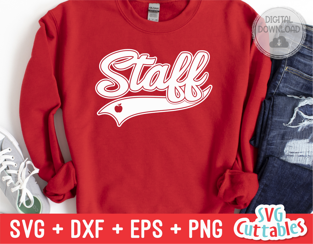 School Staff Swoosh | School SVG Cut File