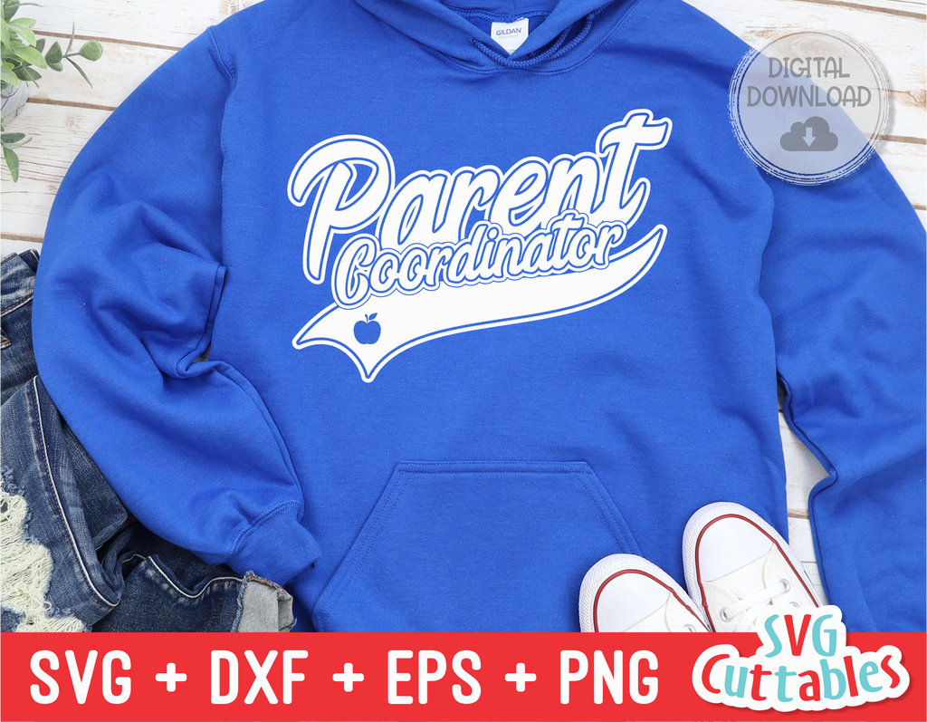 Parent Coordinator Swoosh | School SVG Cut File