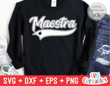 Maestra Swoosh | School SVG Cut File