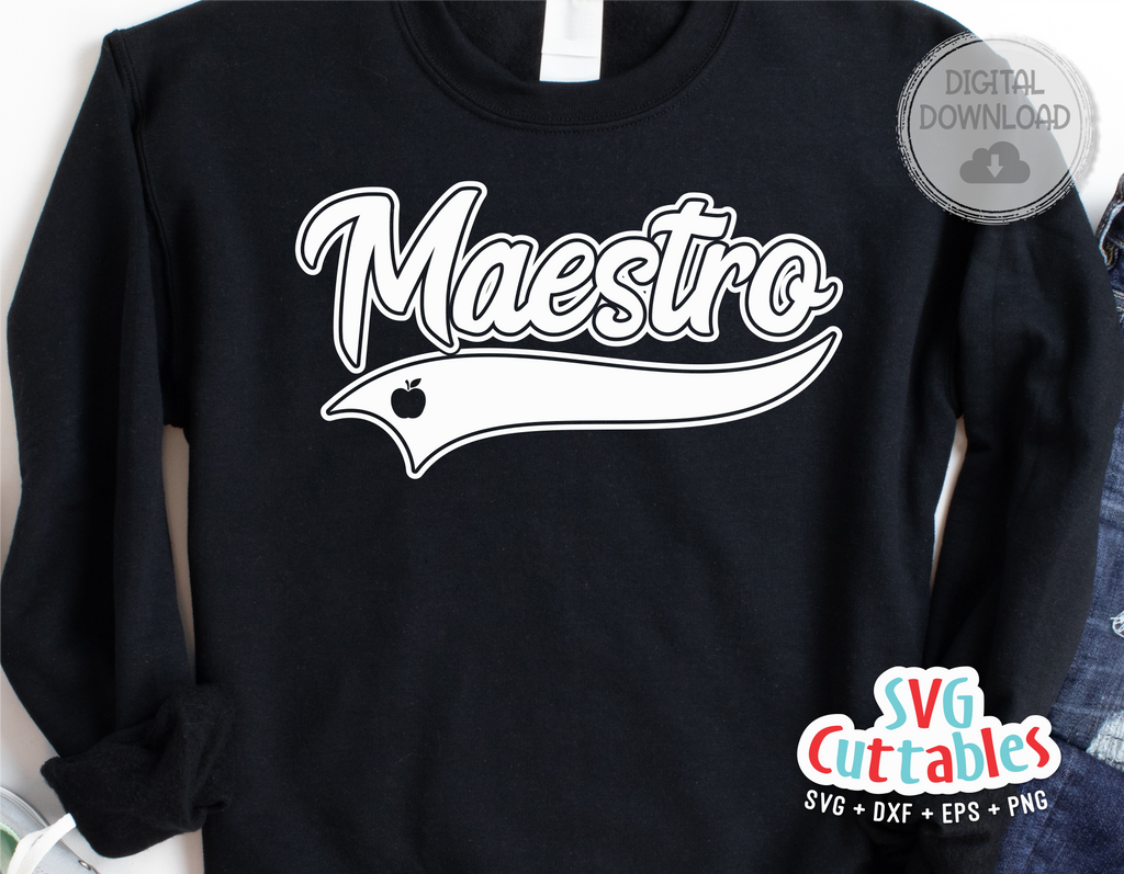 Maestro Swoosh | School SVG Cut File