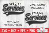 Special Services Swoosh | School SVG Cut File