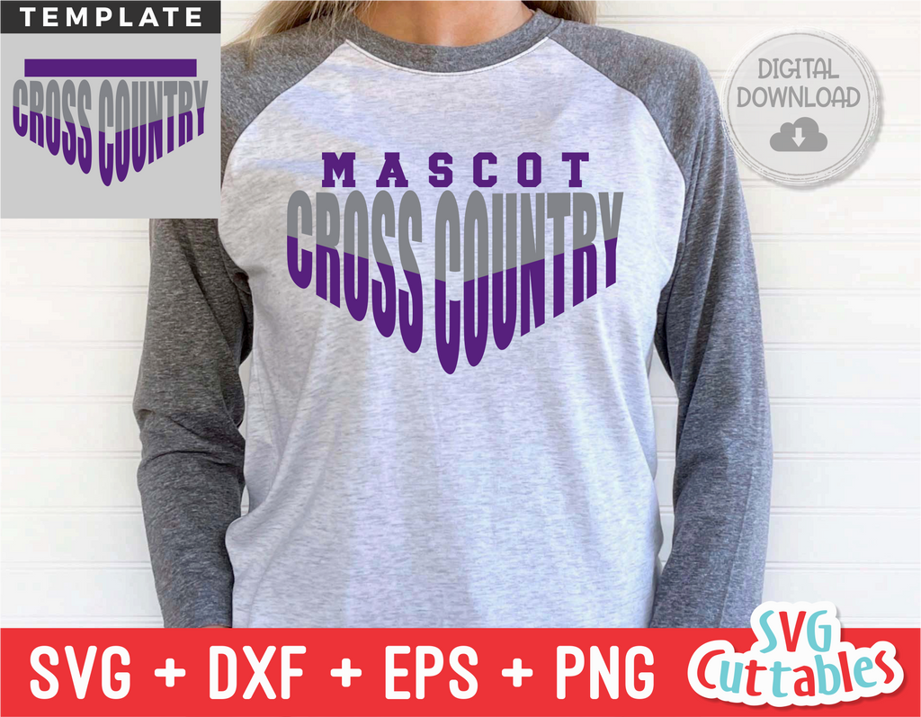Cross Country Template 006 | SVG Cut File