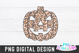 Leopard Jack O Lantern | Halloween | PNG Print File