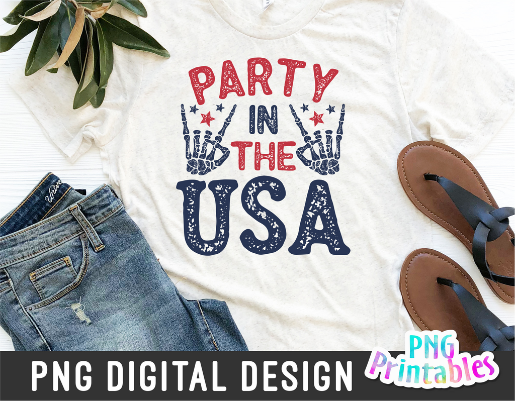 Party in the USA | Fourth of July | PNG Sublimation File
