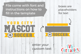 Soccer Template 006 | SVG Cut File