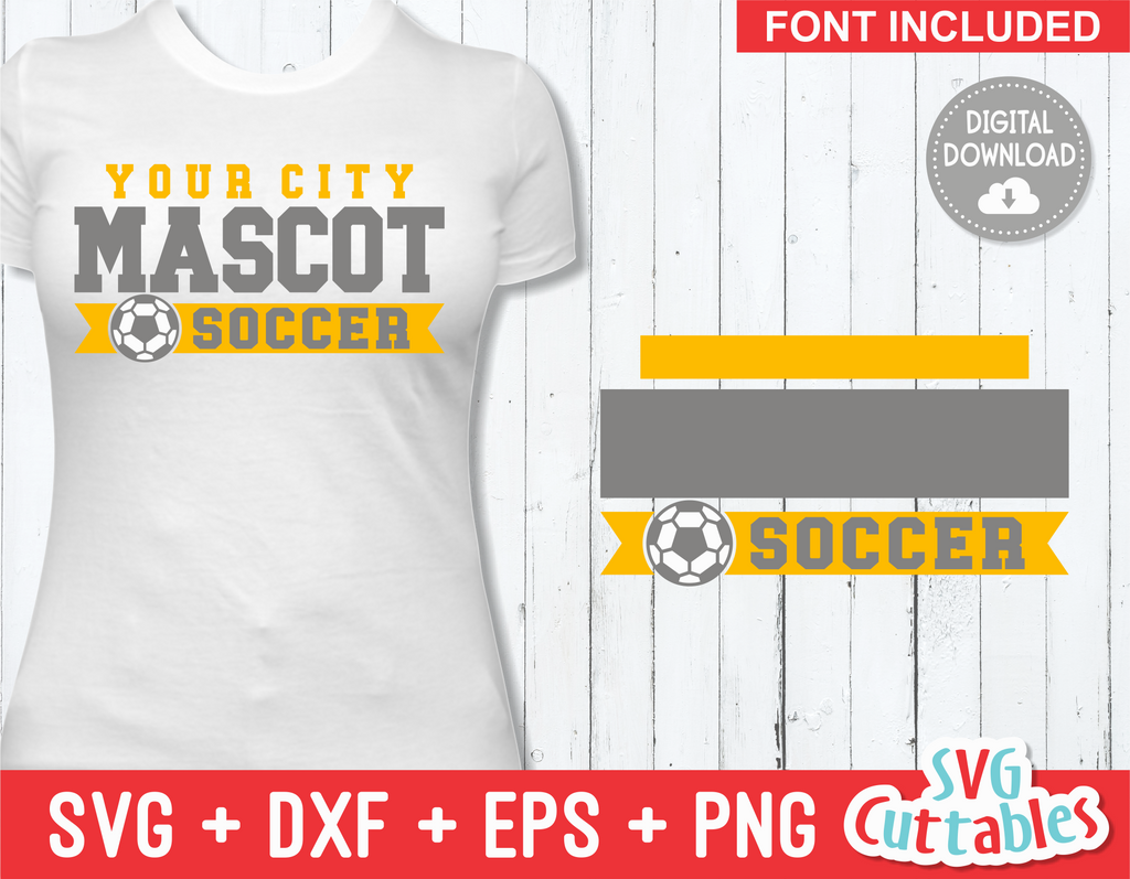 Soccer Template 006 | SVG Cut File