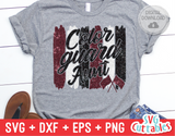 Color Guard Aunt Brush Strokes | SVG Cut File