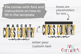 Cross Country Template 007 | SVG Cut File