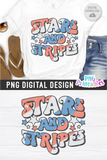 Stars And Stripes | Fourth of July | PNG Sublimation File