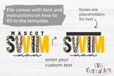Swim Template 007 | SVG Cut File