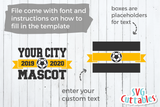 Soccer Template 007 | SVG Cut File