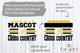 Cross Country Template 008 | SVG Cut File