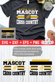 Cross Country Template 008 | SVG Cut File