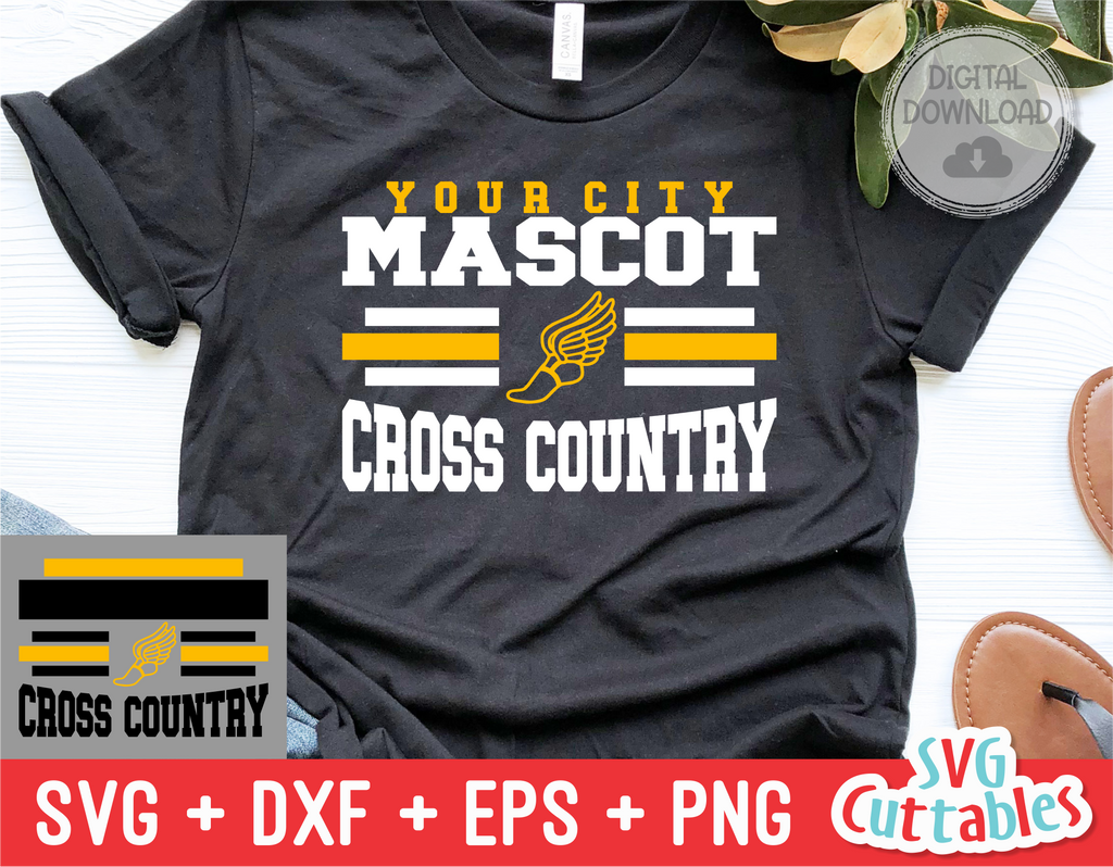 Cross Country Template 008 | SVG Cut File