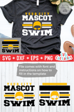 Swim Template 008 | SVG Cut File