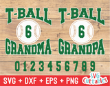 T-Ball Grandma Grandpa | SVG Cut File