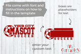 Soccer Template 008 | SVG Cut File