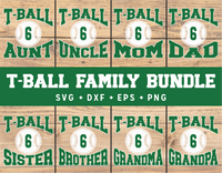 T-Ball Family SVG Bundle