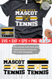 Tennis Template 009 | SVG Cut File