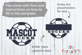 Soccer Template 009 | SVG Cut File