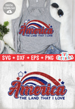 America  | Fourth of July | SVG Cuttable File