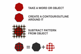 Buffalo plaid pattern svg, plaid svg cut file