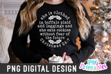 She Is Clothed In Buffalo Plaid  | Sublimation PNG