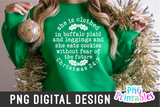 She Is Clothed In Buffalo Plaid  | Sublimation PNG