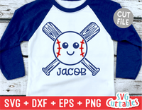 Cute Baseball svg