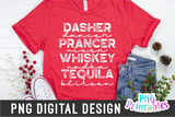 Dasher Dancer Prancer | Sublimation PNG