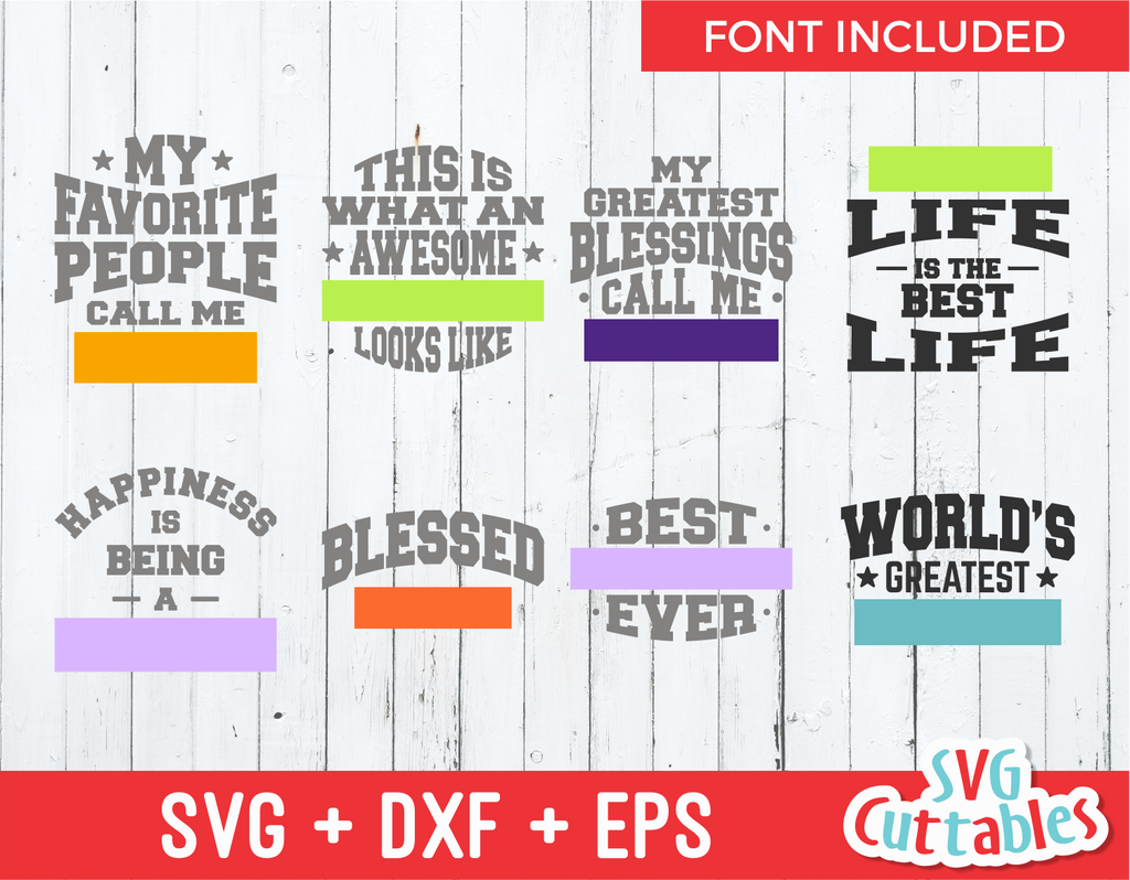 Family Template Design Bundle