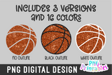 Glitter Basketball PNG Bundle