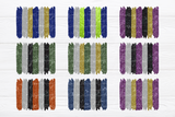 Glitter Brush Strokes Bundle | PNG Bundle