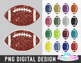 Glitter Football PNG Bundle