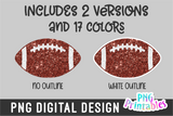 Glitter Football PNG Bundle