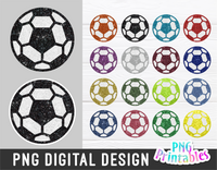 Glitter Soccer Ball PNG Bundle