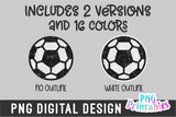 Glitter Soccer Ball PNG Bundle