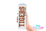 Glitter PNG Alphabet | Orange and Silver