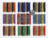 Leopard and Glitter Brush Strokes Bundle | PNG Bundle