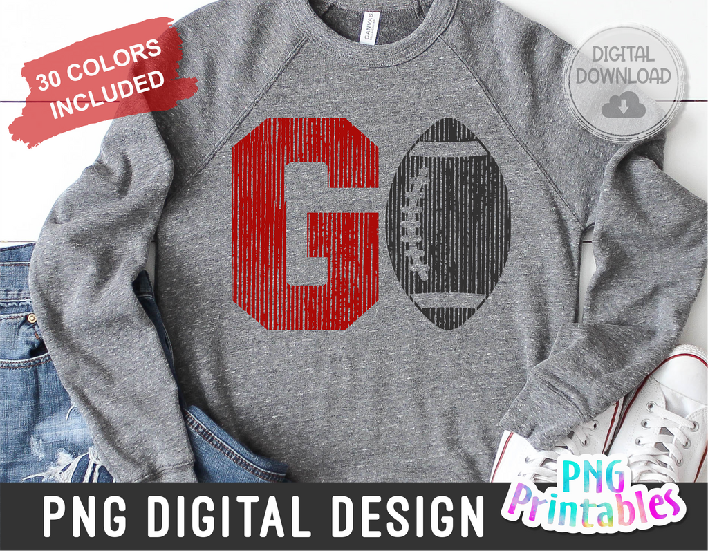 GO Football | PNG Sublimation File