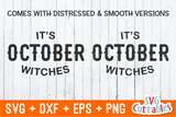 It's October Witches  | Halloween SVG Cut File