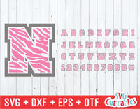 Zebra Pattern font, Zebra Alphabet and numbers