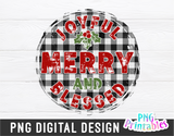 Joyful Merry And Blessed | Sublimation PNG