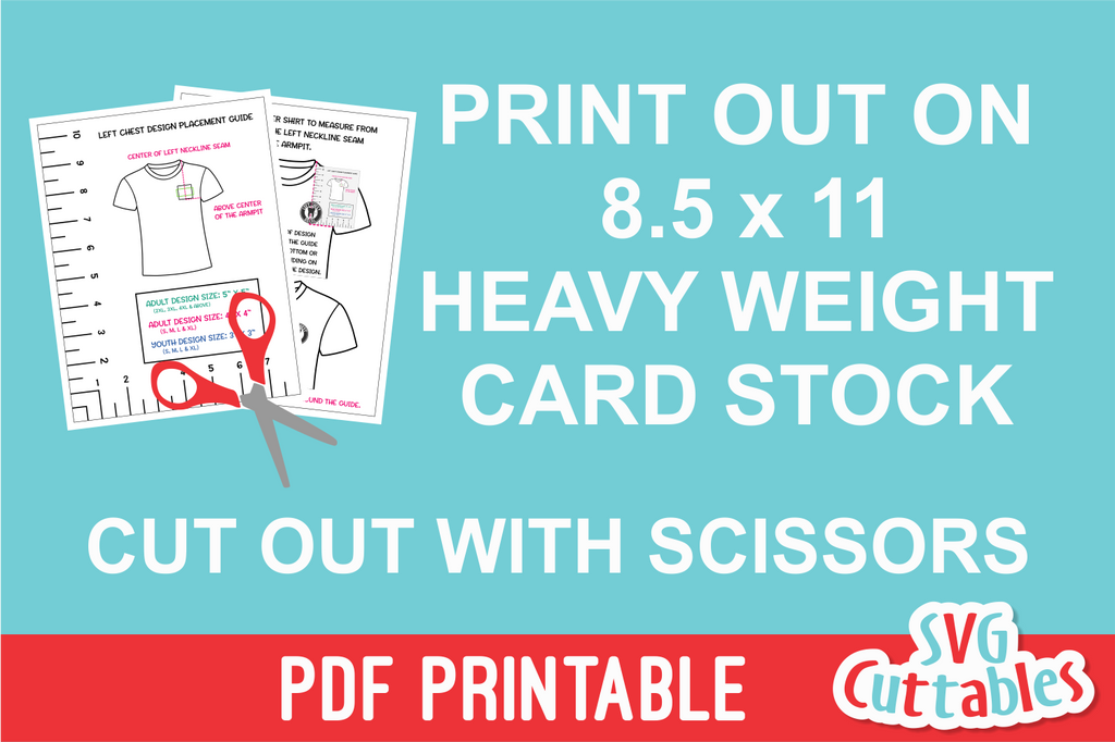 T-Shirt Alignment Guide Bundle Printable Digital Download