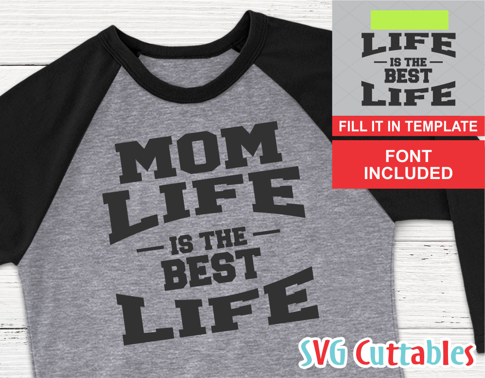 Life is the best life svg cut file