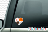 Sports Balls SVG  Love / Mom Hearts